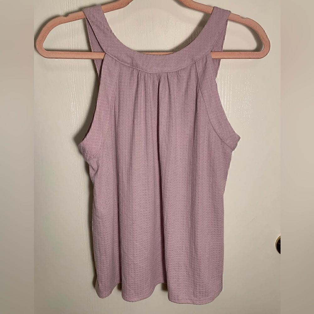 Papermoon NWT purple dale cross back detail knit tank top Size Small